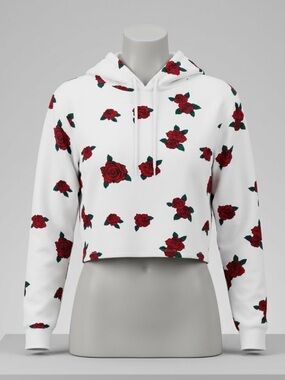 On Fire rose hoodie